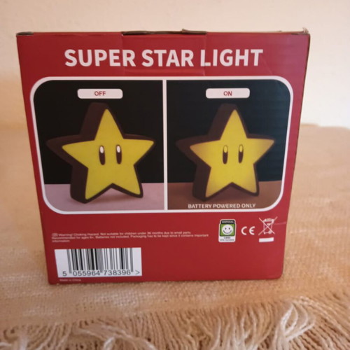 Mario Bros star lamp new, perfect for collectors