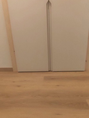 Μασιφ φύλλα ντουλάπας καινούργια, ατόφιο ξύλο, 3 τεμάχια, χρώμα 9003