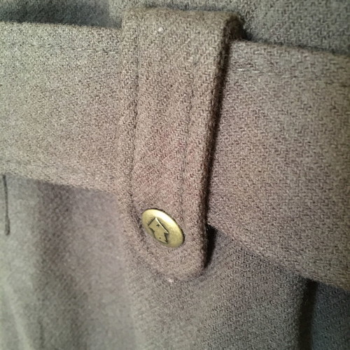 Criminal wool parka used, military style, size L