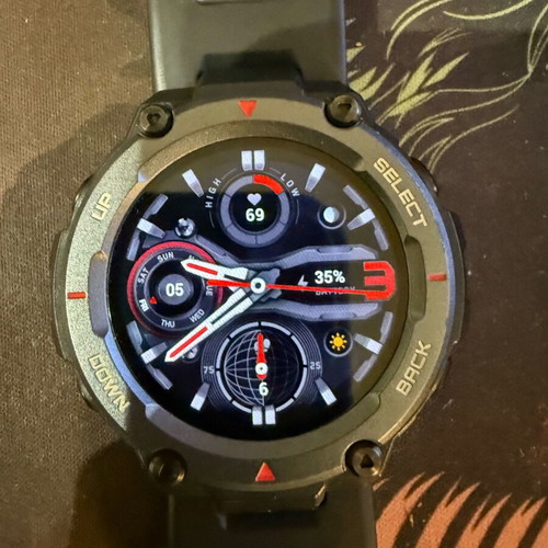 Amazfit T-Rex Pro smartwatch like new with military-grade durability