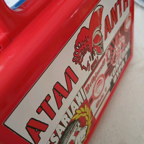 Plastic handmade case with Olympiakos stickers like new
