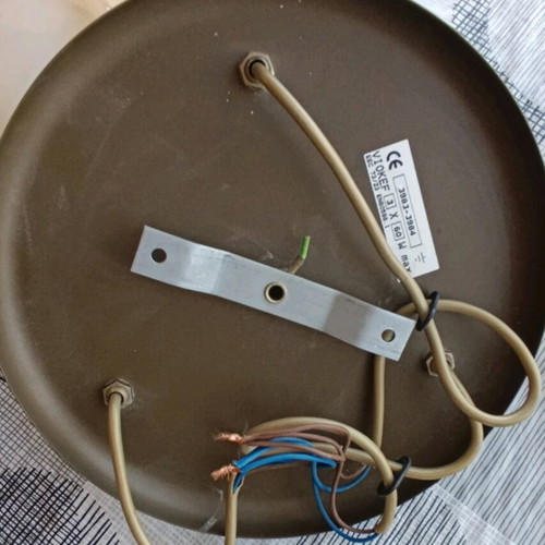 Vintage ceiling light with three E14 bulbs like new
