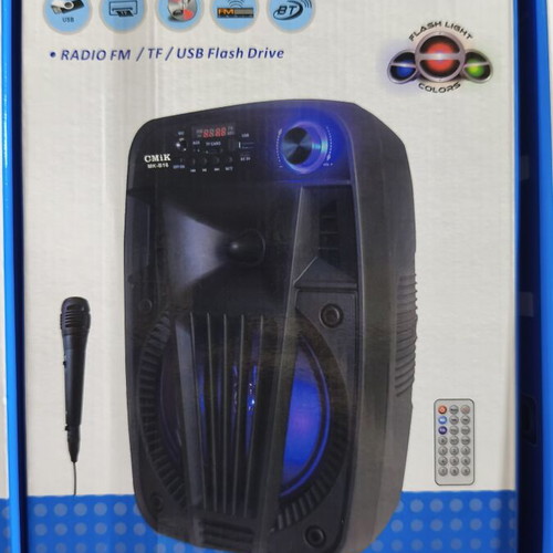 Karaoke speaker wireless with USB and radio, new