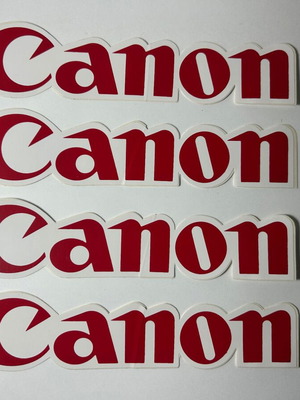 CANNON stickers new, set of 4 pieces