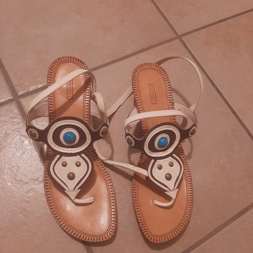 Stefanel summer sandals new, size 40, white