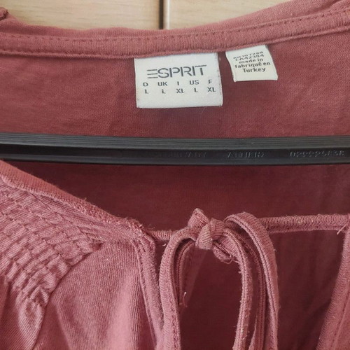 Esprit women's tshirt brick red size Large used