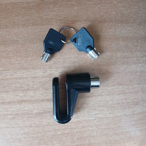 Disc brake security lock new with 2 keys and storage base