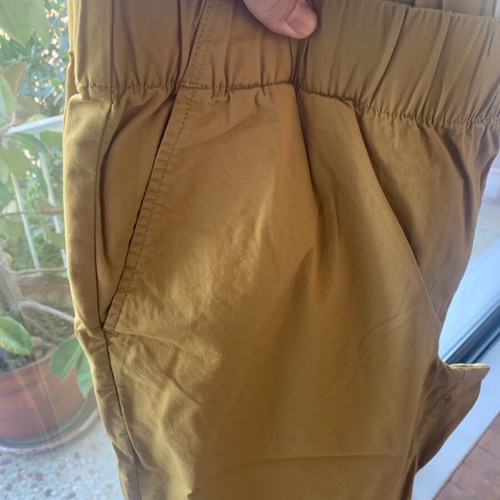 Amazon Essentials cotton pants XL mustard color new