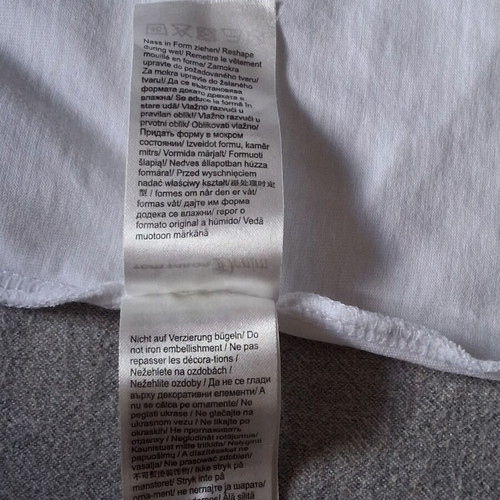 Tom Tailor men's t-shirt used, size M, white multicolor