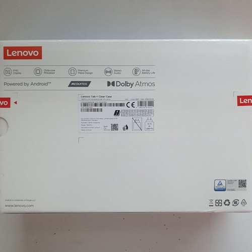Lenovo Tab 10.1 4GB/64GB Luna Grey tablet with Clear Case