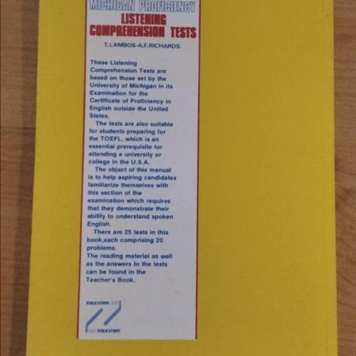 Michigan Proficiency English books used, pack
