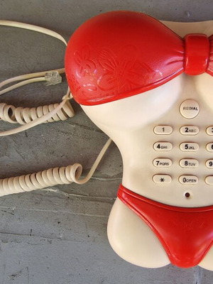 Vintage Bikini Telephone from the 1980s in like new condition