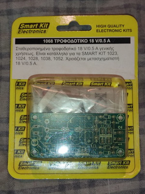 Smart Kit No.1068 stabilized power supply 18V 0.5A
