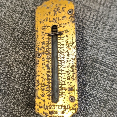 Old hand scale used, grandma's, metal plate works