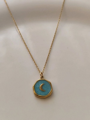 Necklace made of stainless steel with pendant new