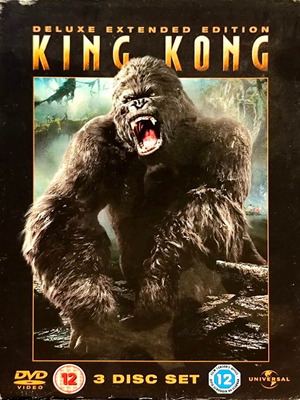 King Kong Deluxe Extended Edition DVD μεταχειρισμένο, σετ 3 δίσκων, αγγλικοί υπότιτλοι