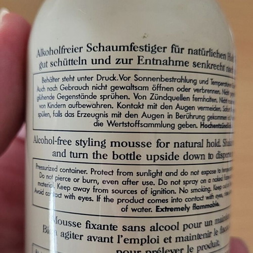 Marlies Moller hair foam 200ml new