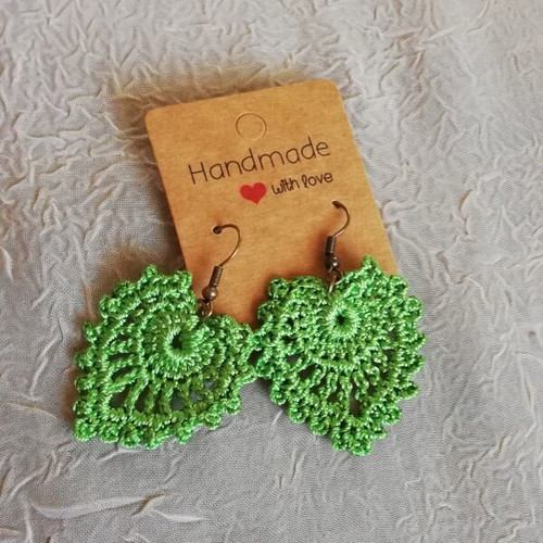 Knitted earrings new, price per pair
