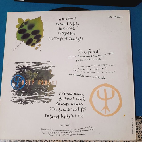 Deep Forest vinyl like new, rock genre