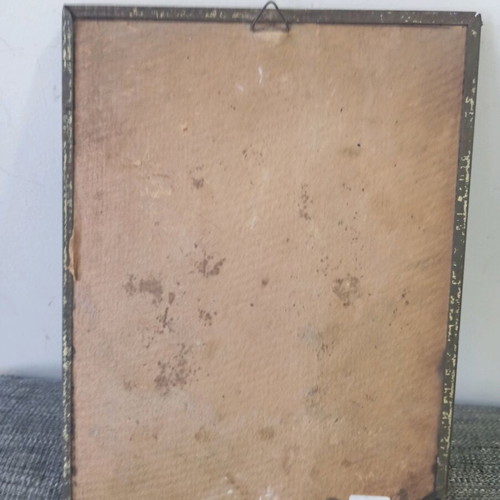 Vintage lithograph used in metal frame 25x20 cm