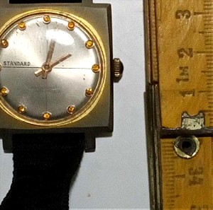 Ρολόι ανδρικό STANDARD κουρδιστο Ελβετικό με αθραυστο mainspring.