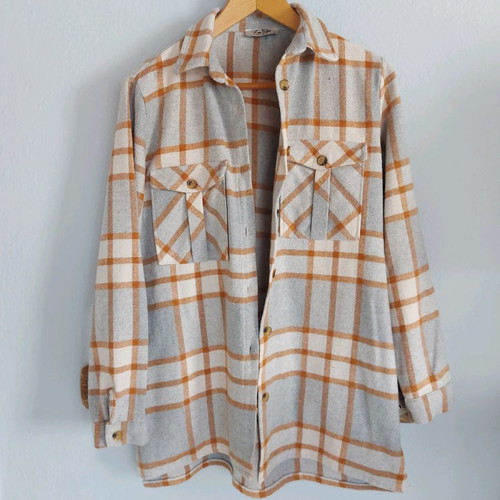Flannel shirt-jacket women's used, size Small
