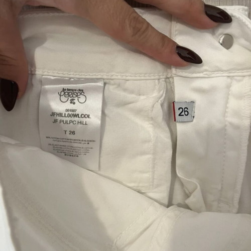 White denim pants used, size S
