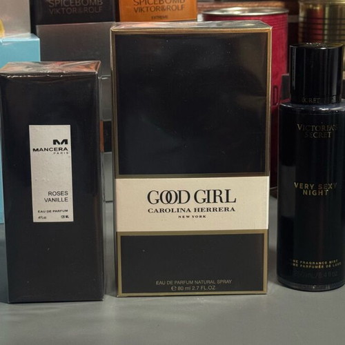 Perfume gift set new, Mancera Roses Vanille, Good Girl, Victoria’s Secret