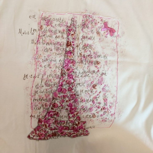 Women's white t-shirt 100% cotton like new size L