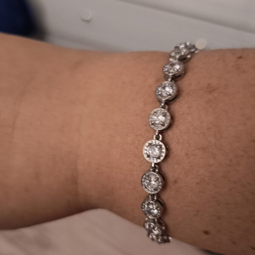 Silver bracelet new, surgical steel, does not tarnish