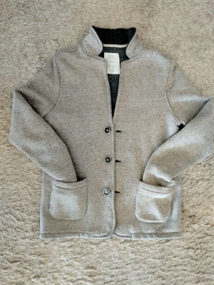 Zara knitted jacket-cardigan with Mao collar, like new, size 13-14