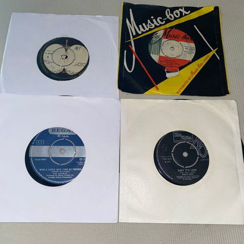 Paul McCartney, Diana Ross, Joe Cocker, Eruption 4 vinyl singles used, rock