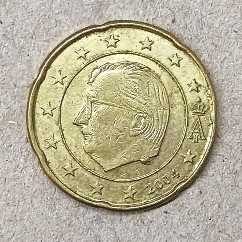 20 cent 2004 used with Belgium error