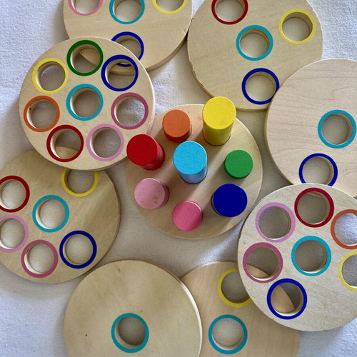 Wooden Coordination Toy like new for Hand-Eye Development