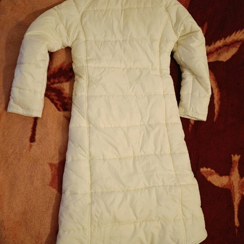Cherokee long white jacket Large like new