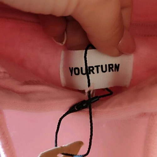Yourturn hoodie pink new, size 4XL