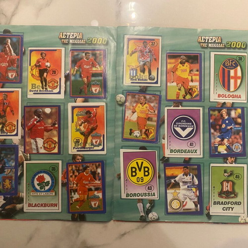 Sticker Album Asteria tis Ballas 2000 used, completed 297 of 300