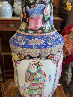 Chinese vase used, 19th century
