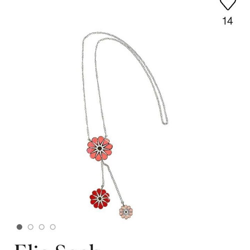Ellie Saab long necklace new multicolor