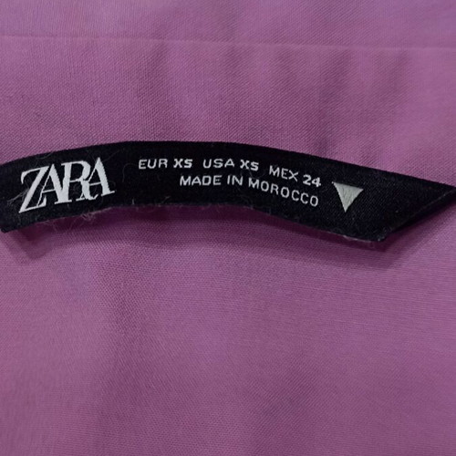 Zara women's top XS like new, purple, cropped with long sleeves