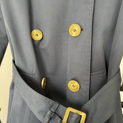 Massimo Dutti trench coat like new, steel blue, size M