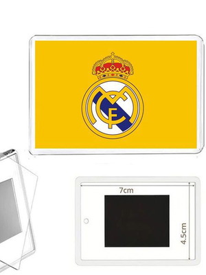 Μαγνητάκι ψυγείου Real Madrid με διάφανη ακρυλική κορνίζα φωτογραφιών