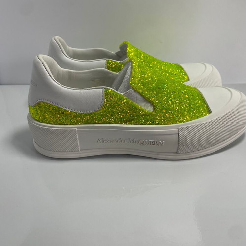 Alexander McQueen slip on sneakers, like new, size 37, green