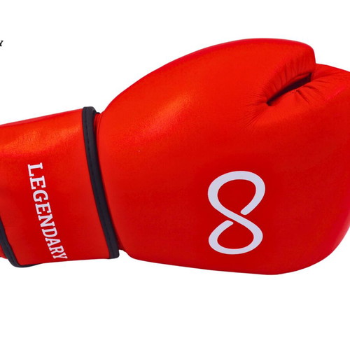 Legendary red leather boxing gloves 12oz new
