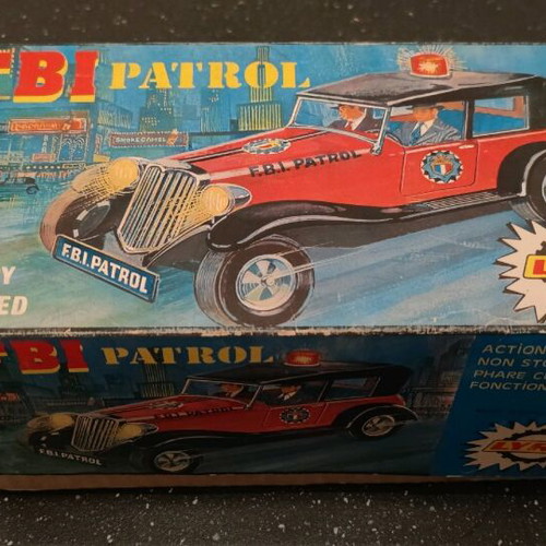 Tin toy FBI LYRA no 650 used with missing parts
