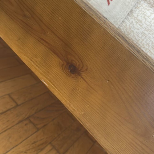 Wooden single bed 100x200 cm used, classic rustic style