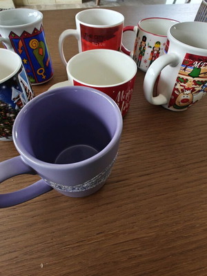 Coffee mugs new, set of 9 pieces
