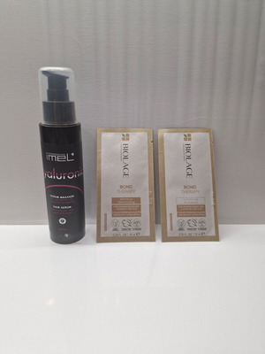 Serum μαλλιών IMEL hyaluronic σαν καινούργιο με δώρο δείγμα σαμπουάν και conditioner Biolage