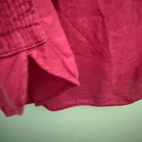 Massimo Dutti fuchsia shirt with pintuck details