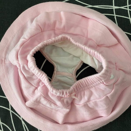 Girls swimsuit 6 months pink with skirt like new